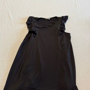 Ninexis Black Ruffle Sleeve Top Women Size Medium